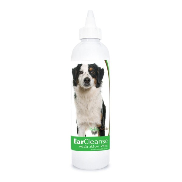 Healthy Breeds 8 oz Miniature American Shepherd Ear Cleanse with Aloe Vera Cucumber Melon - 840235197770