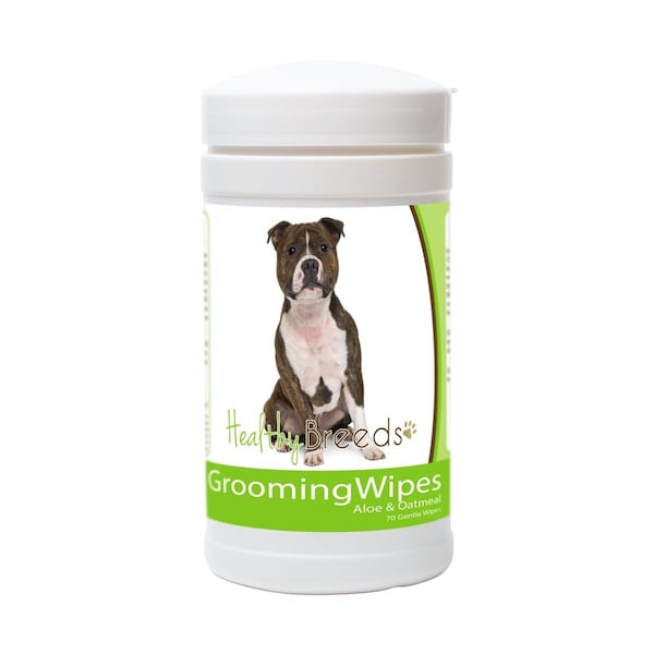 Healthy Breeds Staffordshire Bull Terrier Grooming Wipes - 840235150985