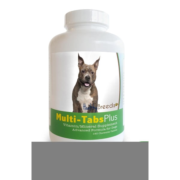 Healthy Breeds American Staffordshire Terrier Multi-Tabs Plus Chewable Tablets, 180PK - 840235139720