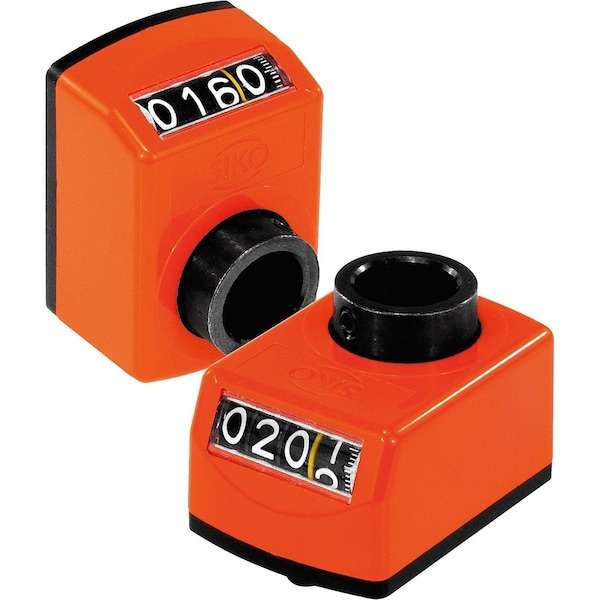 Kipp Position Indicator Digital, Polyamide Orange Ral2004, Comp:Steel, Programmed Au=002, 0, P=2 - K0409.02001421