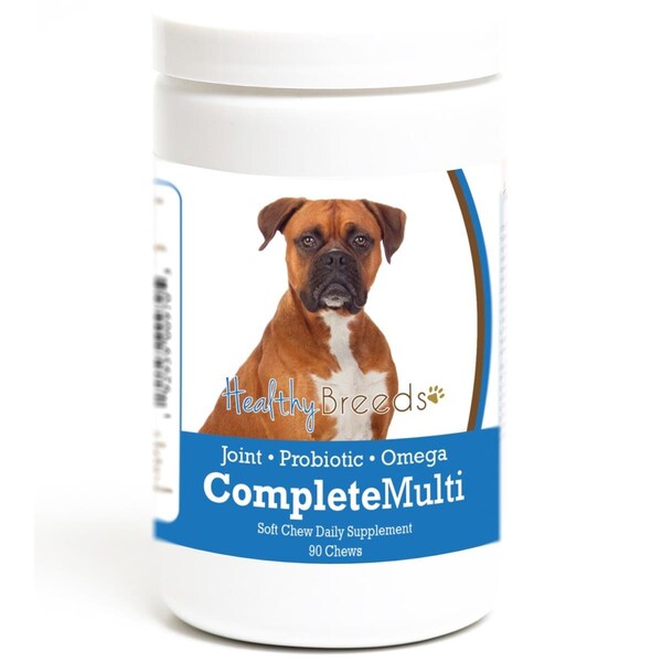 Healthy Breeds Boxer all in one Multivitamin Soft Chew, 90PK - 192959009705