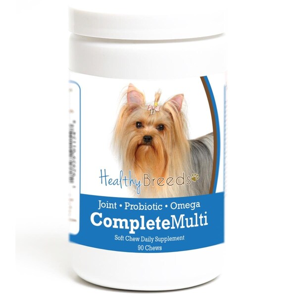 Healthy Breeds Yorkshire Terrier all in one Multivitamin Soft Chew, 90PK - 192959011548