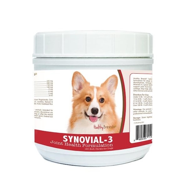 Healthy Breeds Healthy Breeds 840235113249 Pembroke Welsh Corgi Synovial-3 Joint Health Formulation - 120 Count - 840235113249