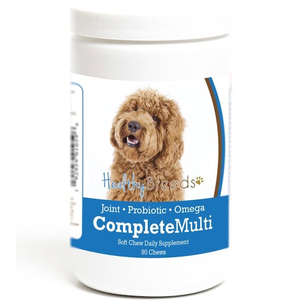 Healthy Breeds Labradoodle all in one Multivitamin Soft Chew, 90PK - 192959010596