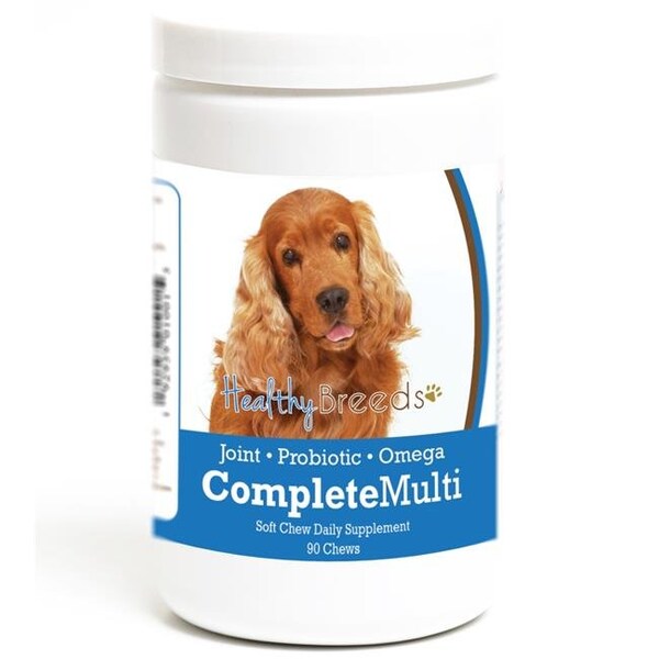 Healthy Breeds Healthy Breeds 192959010015 Cocker Spaniel all in one Multivitamin Soft Chew - 90 Count - 192959010015