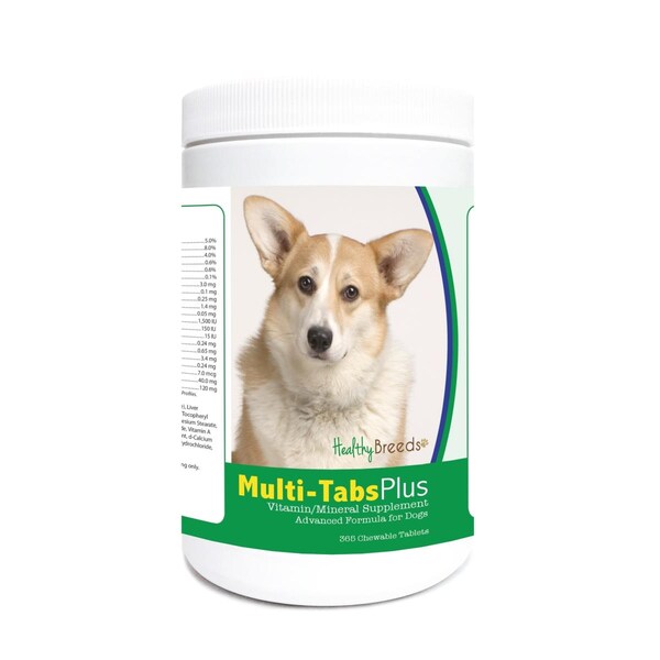 Healthy Breeds Cardigan Welsh Corgi Multi-Tabs Plus Chewable Tablets, 365PK - 840235124020