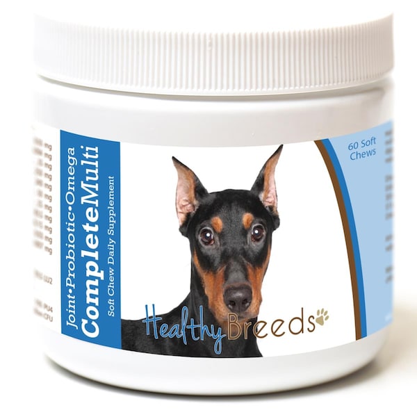 Healthy Breeds German Pinscher All in One Multivitamin Soft Chew, 60PK - 192959008080