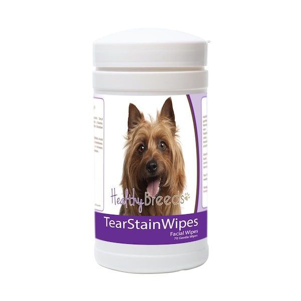 Healthy Breeds Australian Terrier Tear Stain Wipes - 70 Count, 70PK - 840235179023