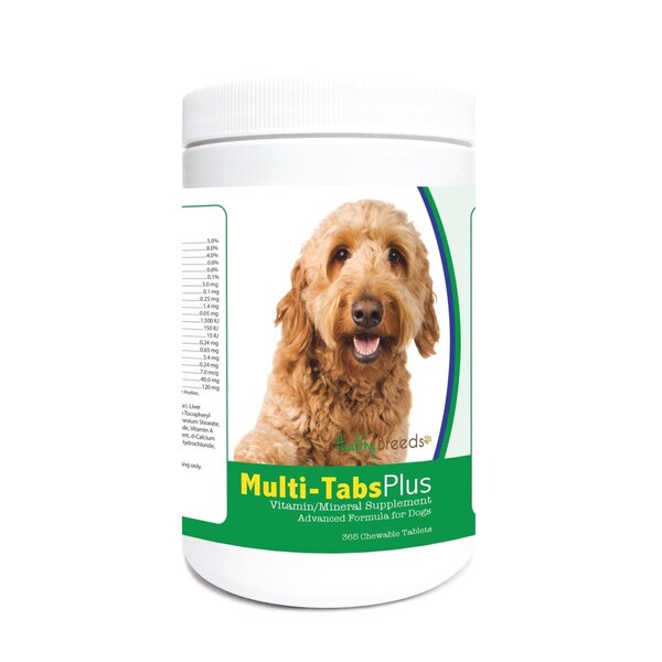 Healthy Breeds Goldendoodle Multi-Tabs Plus Chewable Tablets, 365PK - 840235122890