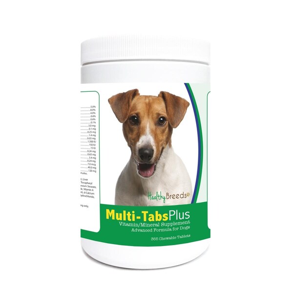 Healthy Breeds Jack Russell Terrier Multi-Tabs Plus Chewable Tablets, 365PK - 840235124000