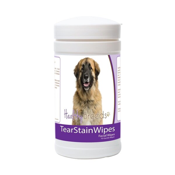 Healthy Breeds Leonberger Tear Stain Wipes - 70 Count, 70PK - 840235180203