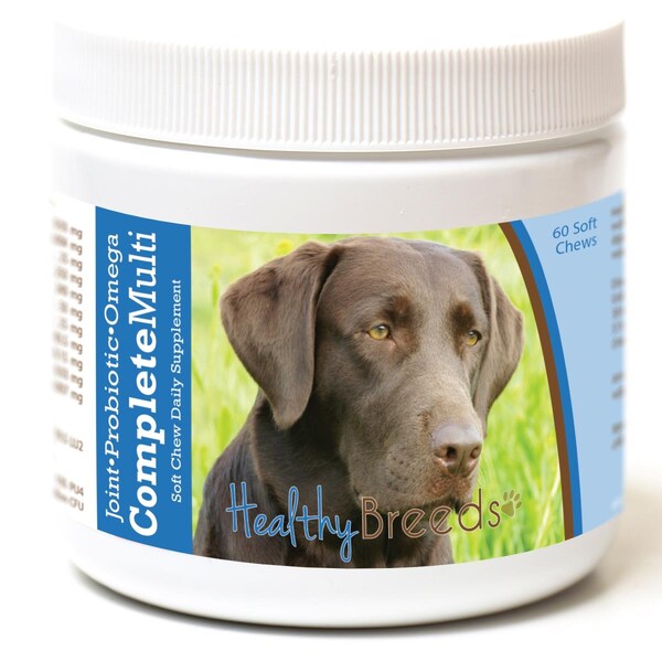 Healthy Breeds Labrador Retriever All in One Multivitamin Soft Chew, 60PK - 192959008330