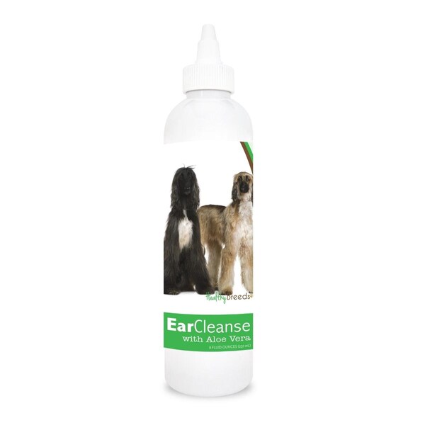 Healthy Breeds 8 oz Afghan Hound Ear Cleanse with Aloe Vera Cucumber Melon - 840235100171