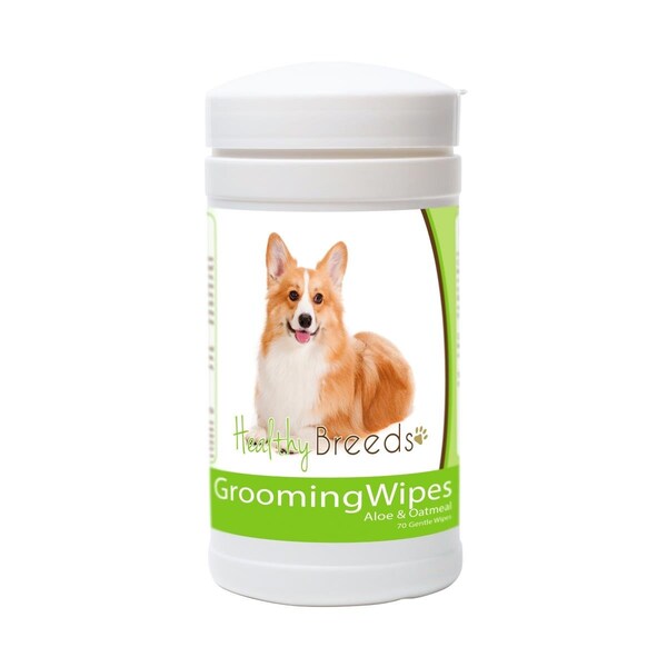 Healthy Breeds Pembroke Welsh Corgi Grooming Wipes - 840235151821