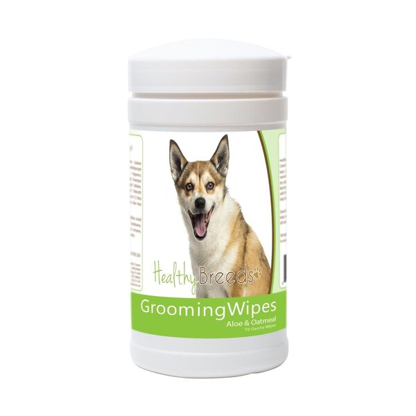 Healthy Breeds Norwegian Lundehund Grooming Wipes, 70PK - 840235174844