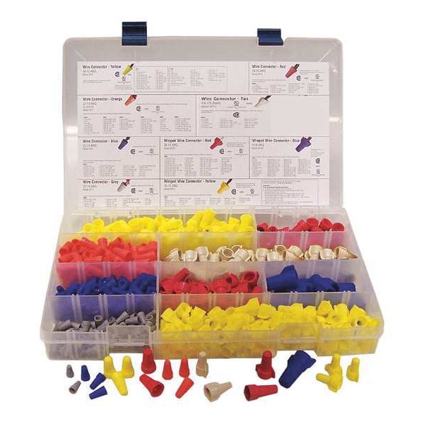Ideal Twist-On Conn Kit, Twst-On Trminls, 620pcs - 30-2091