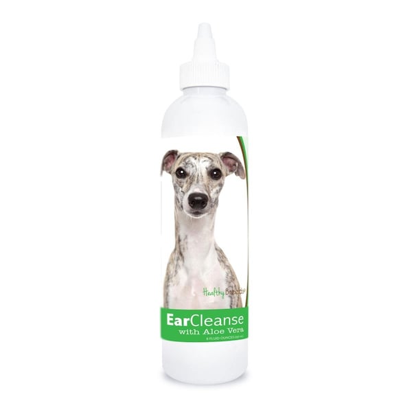 Healthy Breeds 8 oz Whippet Ear Cleanse with Aloe Vera Cucumber Melon - 840235116332