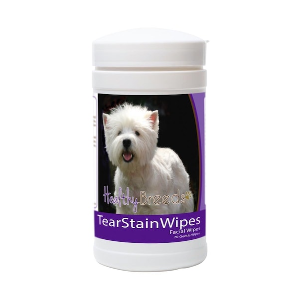 Pamperedpets West Highland White Terrier Tear Stain Wipes - PA3491699