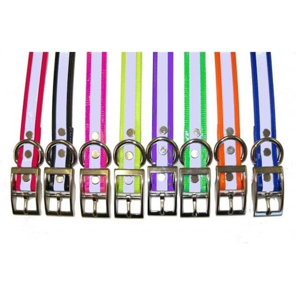 Grain Valley Dog Supply Grain Valley Strap34-RefOrg 0.75 in. Universal Reflective Strap - Reflective Orange - STRAP34-REFORG