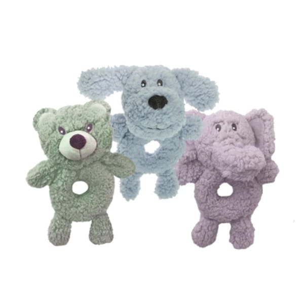 Multipet 9.5 in. Aroma Dog Fleece Ring Body - Lavender Scented, Assorted Color - MU34602