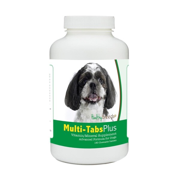 Healthy Breeds Shih-Poo Multi-Tabs Plus Chewable Tablets, 180PK - 840235179832