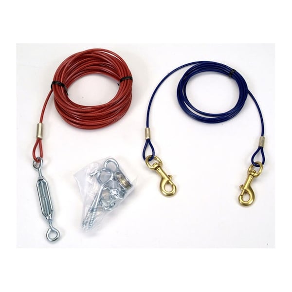 Coastal Pet Titan Aerial Dog Run with Brass Plated Snaps 25 FT - 2465-25