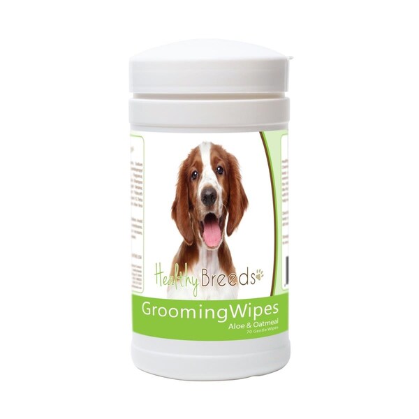 Healthy Breeds Welsh Springer Spaniel Grooming Wipes - 70 Count, 70PK - 840235177470