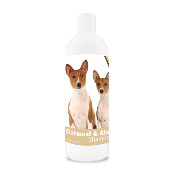 Healthy Breeds 16 oz Basenji Oatmeal Shampoo with Aloe - 840235103509