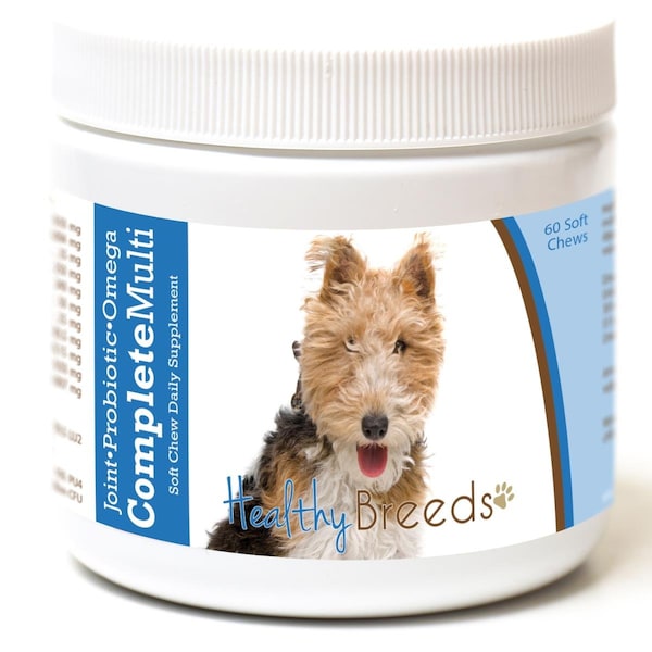 Pamperedpets Wire Fox Terrier all in one Multivitamin Soft Chew, 60PK - PA3491044