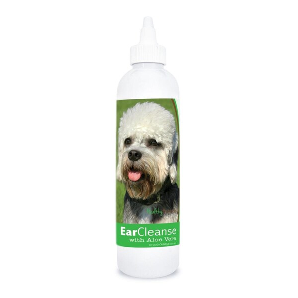 Healthy Breeds 8 oz Dandie Dinmont Terrier Ear Cleanse with Aloe Vera Cucumber Melon - 840235196907