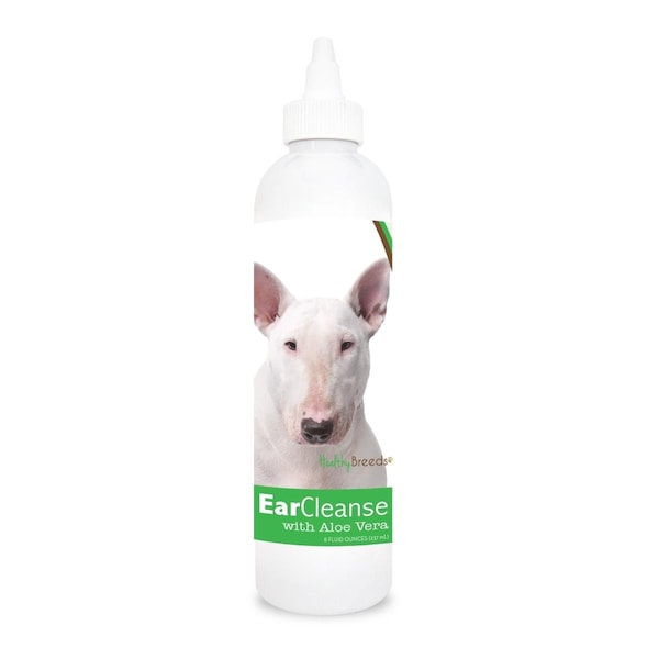 Healthy Breeds 8 oz Bull Terrier Ear Cleanse with Aloe Vera Cucumber Melon - 840235103783