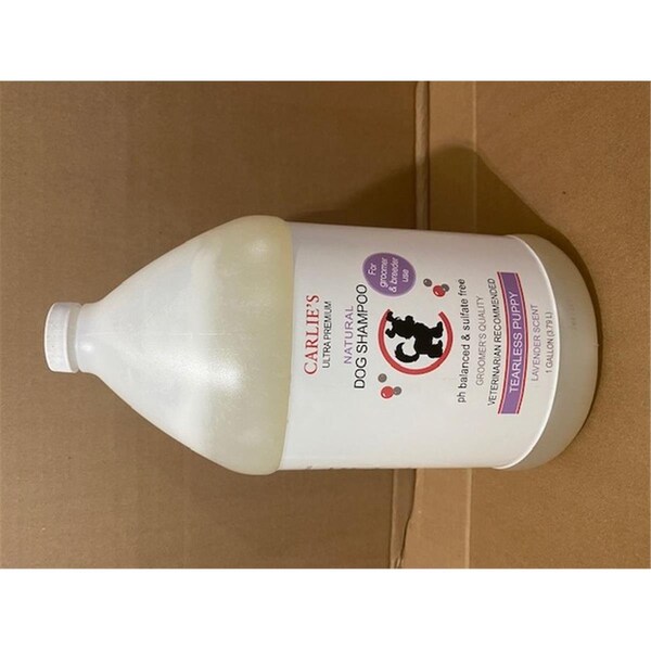 Scoochie Pet Carlies Untra Premium Puppy Groomer Bottle Tearless Shampoo for Dogs Lavender Scent - 138
