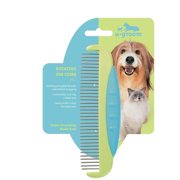 Fly Free Zone 7.25 in. UG Rotating Pin Pet Comb - FL3705919