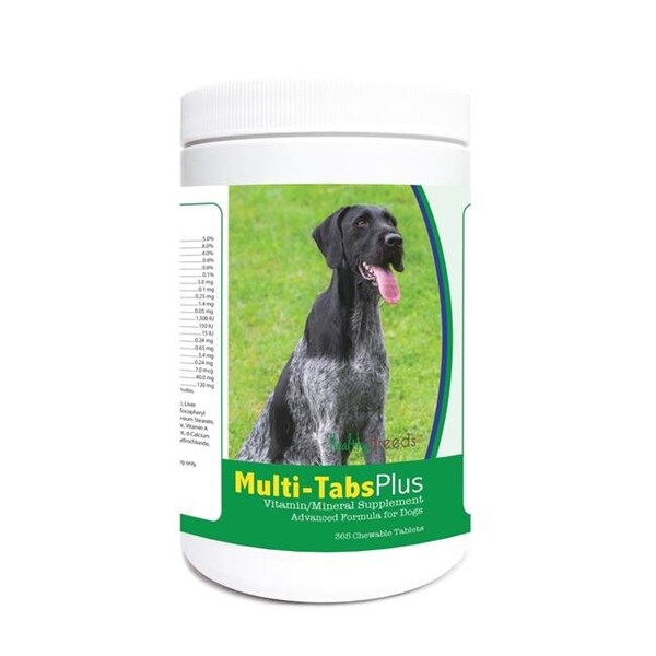 Healthy Breeds Healthy Breeds 840235123309 German Wirehaired Pointer Multi-Tabs Plus Chewable Tablets - 365 Count - 840235123309