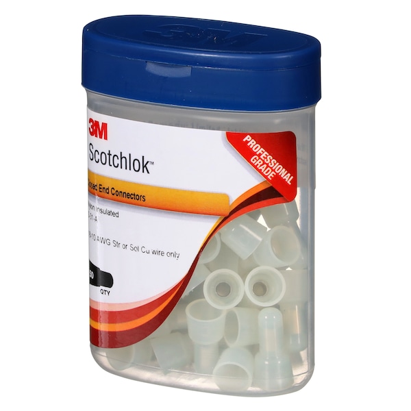3M Scotchlok Closed-End Crimp Conn, Clear, 0.850", PK50 - S-31-A