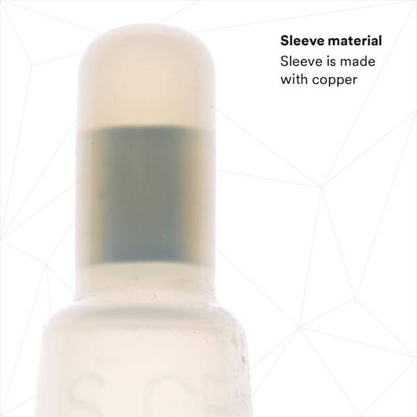 3M Scotchlok Closed-End Crimp Conn, Clear, 0.850", PK50 - S-31-A