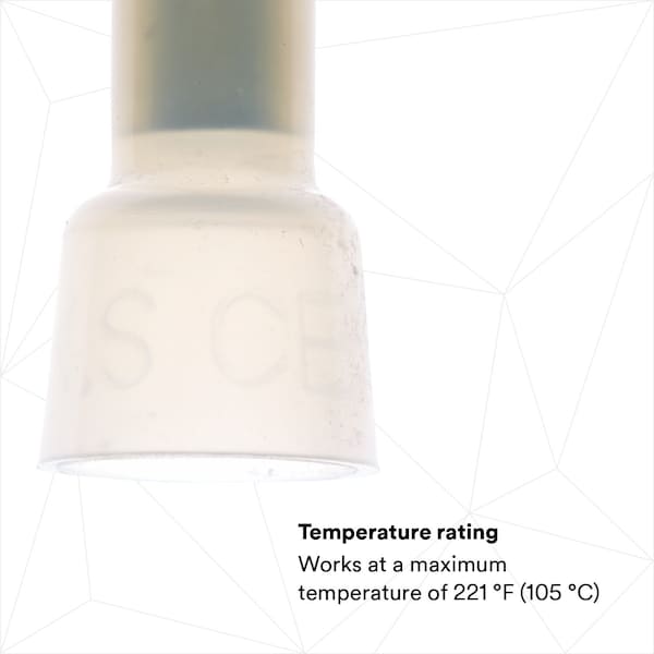 3M Scotchlok Closed-End Crimp Conn, Clear, 0.850", PK50 - S-31-A