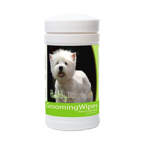 Pamperedpets West Highland White Terrier Grooming Wipes - PA3485359