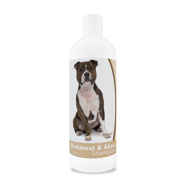 Healthy Breeds 16 oz Staffordshire Bull Terrier Oatmeal Shampoo with Aloe - 840235115151