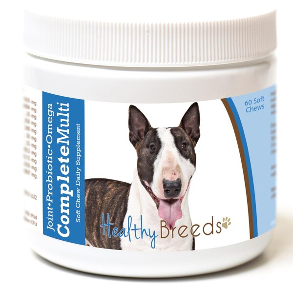 Healthy Breeds Miniature Bull Terrier All in One Multivitamin Soft Chew, 60PK - 192959008490