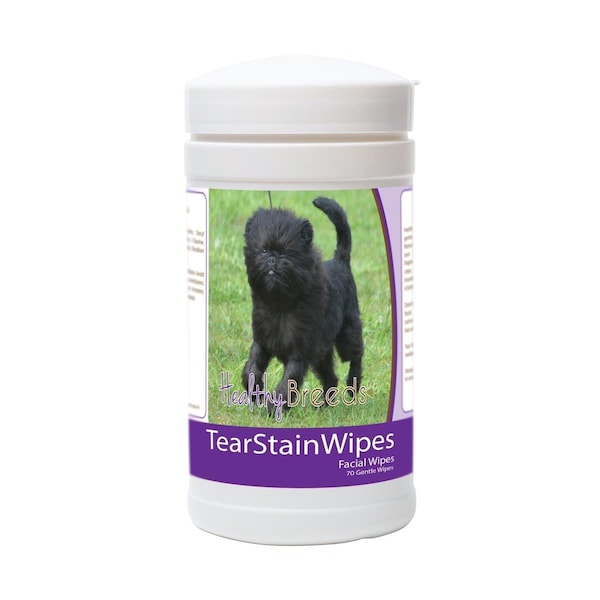 Healthy Breeds Affenpinscher Tear Stain Wipes - 70 Count, 70PK - 840235171416