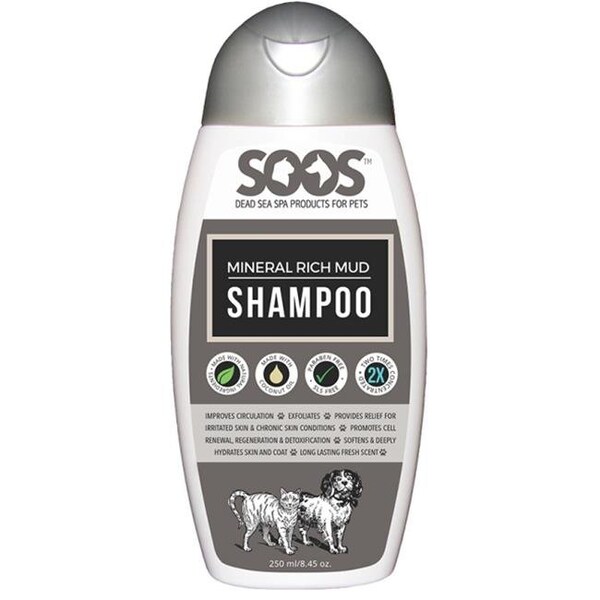 Sgs Instruments Soos PP119 Dead Sea Mineral Rich Pet Mud Shampoo - 250 ml. - PP119