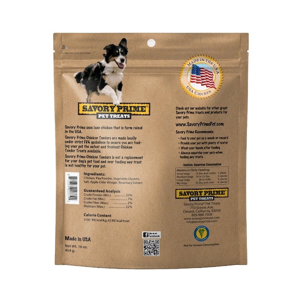 Savory Prime Savory Prime Natural Chicken Grain Free Jerky Tenders For Dogs 16 oz 1 pk - 374