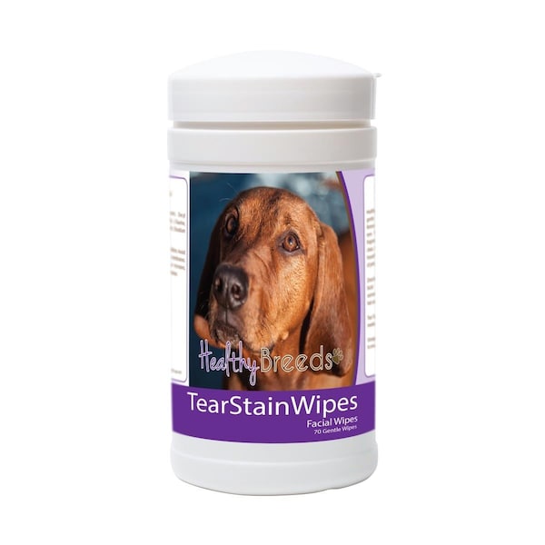 Pamperedpets Redbone Coonhound Tear Stain Wipes - Red - PA3490162