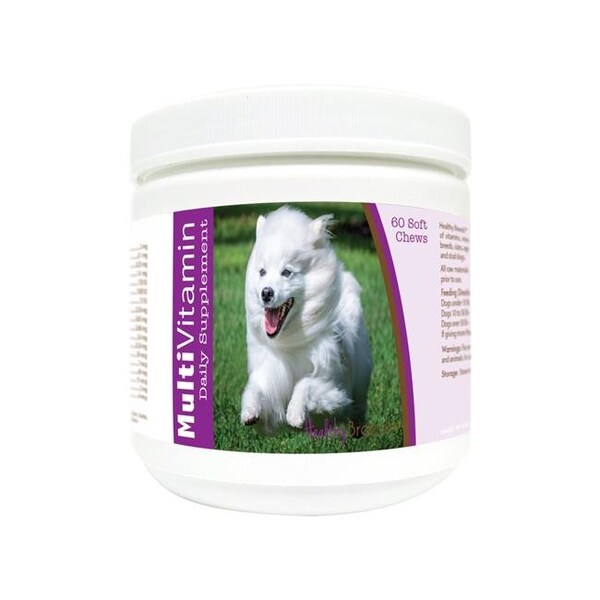 Healthy Breeds Healthy Breeds 840235175445 American Eskimo Dog Multi-Vitamin Soft Chews - 60 Count - 840235175445