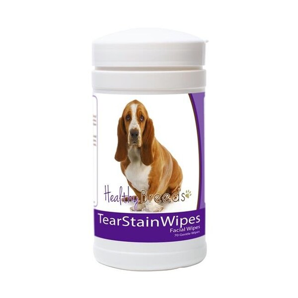 Healthy Breeds Healthy Breeds 840235152620 Basset Hound Tear Stain Wipes - 840235152620