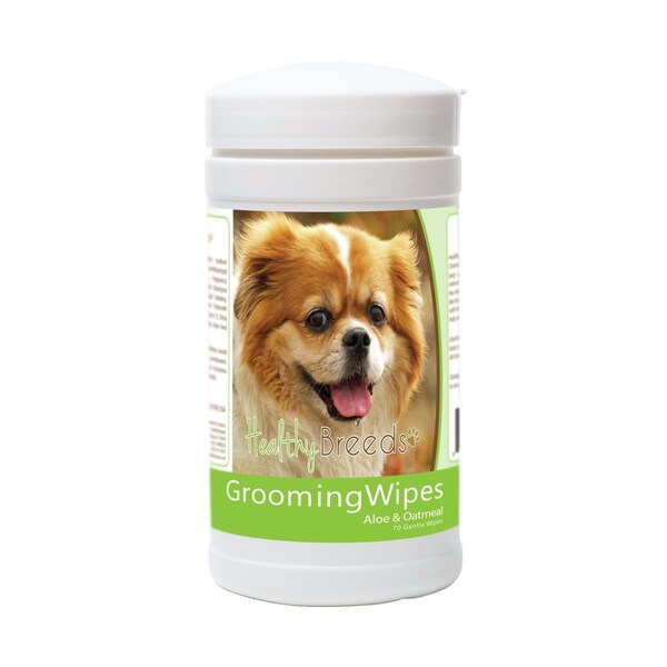 Healthy Breeds Tibetan Spaniel Grooming Wipes - 70 Count, 70PK - 840235172581