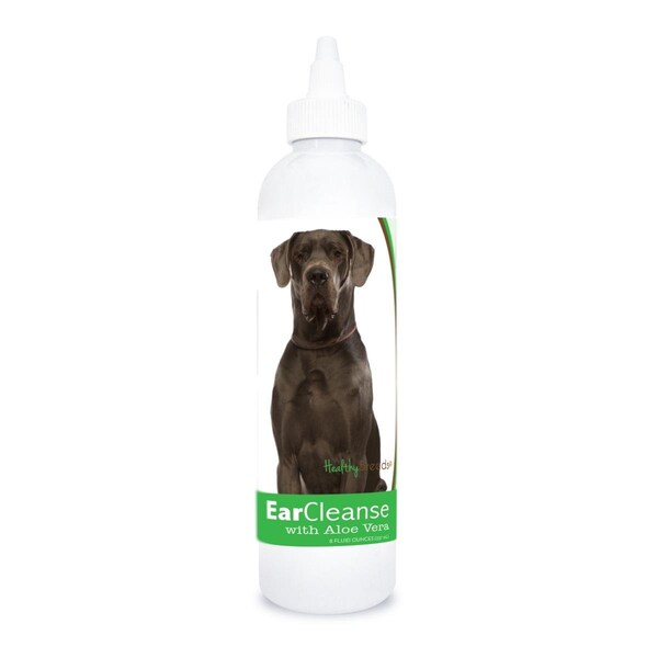 Healthy Breeds 8 oz Great Dane Ear Cleanse with Aloe Vera Cucumber Melon - 840235196983