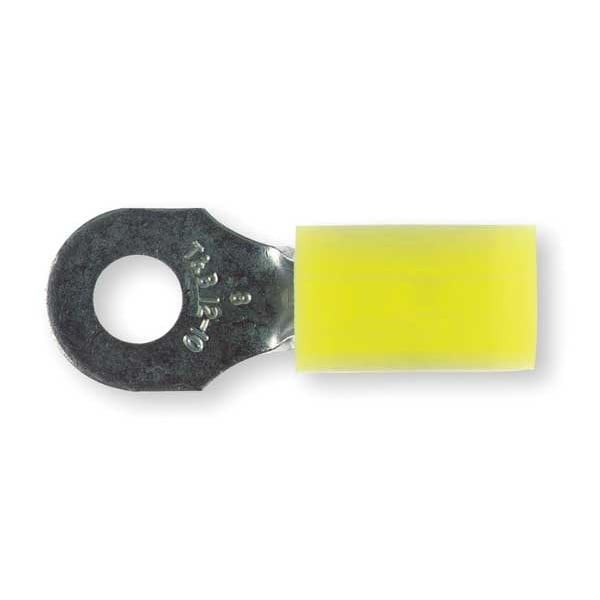 Sta-Kon 12-10 AWG Nylon Ring Terminal #8 Stud PK50 - RC10-8