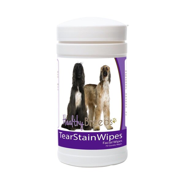 Healthy Breeds Afghan Hound Tear Stain Wipes - 840235152637
